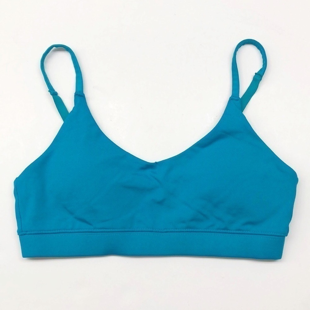 Forever 21 bright blue tie back sports bra